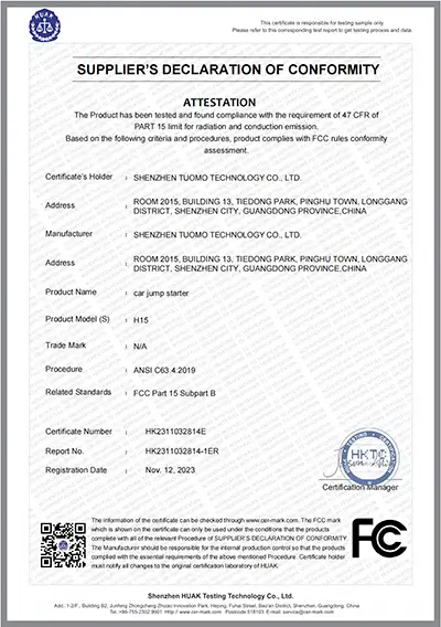 FCC Declaration